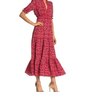 Max Studio V-Neck Floral Dress